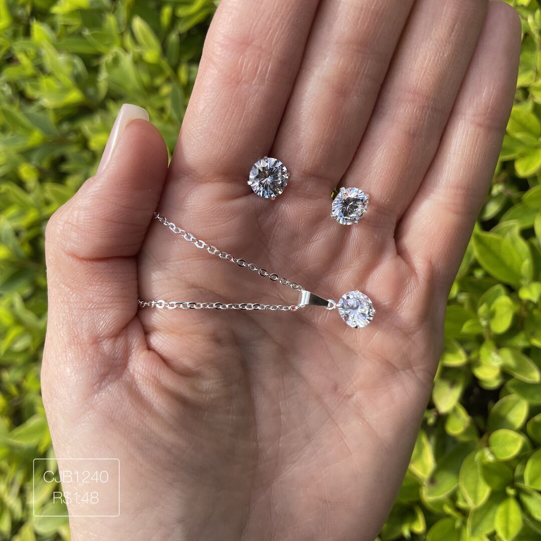 Conjunto Ponto de Luz 10mm Prateado